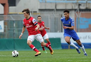 Youth Sports League Prints: Arsenal's Olsson and Chelsea's Cheek Clash in NextGen Series Semi-Final