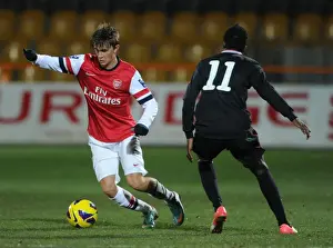 Arsenal U19 V Athletico Bilbao U19 - NextGen Prints: Arsenal's Olsson Outmaneuvers Bilbao's Williams in NextGen Series Clash