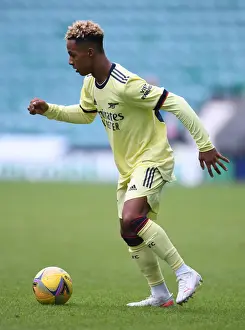 Arsenal's Omari Hutchinson in Action against Hibernian during 2021 Pre-Season Friendly in Edinburgh