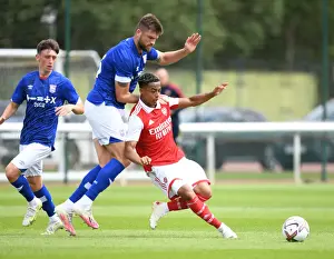 Arsenal V Ipswich Town - Pre Season 2022-23 Prints: Arsenal's Omari Hutchinson in Pre-Season Action Against Ipswich Town