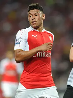 Arsenal's Oxlade-Chamberlain in Action Against Everton at 2015 Asia Trophy, Singapore
