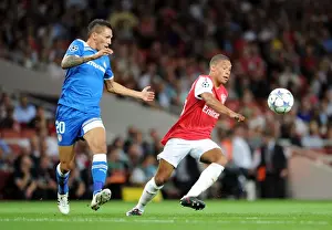 Arsenal V Olympiacos 2011-12 Prints: Arsenal's Oxlade-Chamberlain Scores Dramatic Winner Against Olympiacos in Champions League Group F