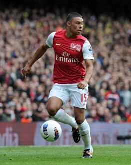 Images Dated 5th May 2012: Arsenal's Oxlade-Chamberlain Shines in Premier League Clash vs. Norwich City, 2011-12 Season