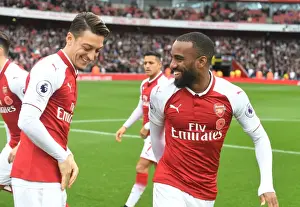 Arsenal's Ozil and Lacazette: Unwavering Focus Ahead of Swansea City Showdown (2017-18)