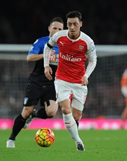Arsenal V Bournemouth 2015-16 Prints: Arsenal's Ozil Sparks Brilliant Performance in Arsenal vs. Bournemouth (December 2015)