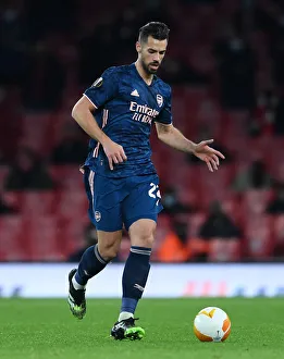 Arsenal V SK Rapid Wien 2020-21 Prints: Arsenal's Pablo Mari in Action: Arsenal vs. Rapid Wien, UEFA Europa League (2020-21)