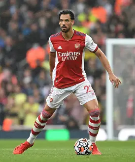 Arsenal's Pablo Mari in Action Against Chelsea at Emirates Stadium - Premier League 2021-22