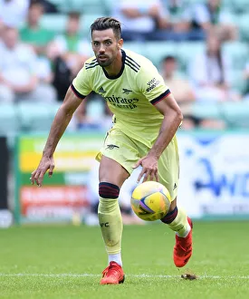 Arsenal's Pablo Mari in Action at Hibernian Friendly
