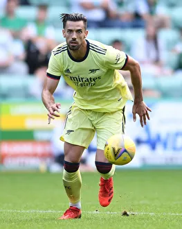 Arsenal's Pablo Mari in Action during Hibernian Friendly