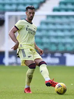 Hibernian V Arsenal 2021-22 Prints: Arsenal's Pablo Mari in Action at Hibernian Friendly in Edinburgh