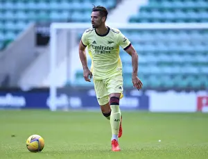 Arsenal's Pablo Mari in Action: Hibernian vs Arsenal (2021-22 Pre-Season Friendly)