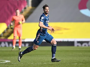 Arsenal's Pablo Mari in Action at Empty Turf Moor: Burnley vs. Arsenal, Premier League 2020-21