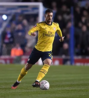 Arsenal's Pablo Mari in FA Cup Fifth Round Clash Against Portsmouth