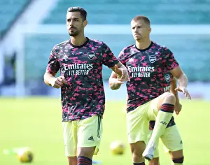 Arsenal's Pablo Mari Prepares for Hibernian Friendly in Edinburgh, 2021