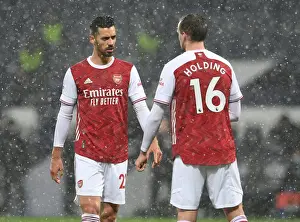 West Bromwich Albion V Arsenal 2020-21 Prints: Arsenal's Pablo Mari and Rob Holding in Action against West Bromwich Albion (2020-21)