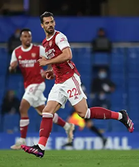 Arsenal's Pablo Mari at Empty Stamford Bridge: 2020-21 Premier League Match Amid COVID-19 Restrictions