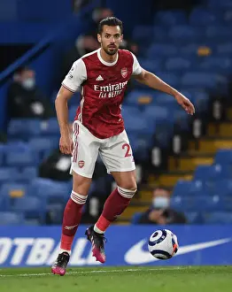 Arsenal's Pablo Mari at Empty Stamford Bridge: 2020-21 Premier League Match Amidst COVID-19 Restrictions