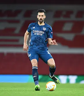 Arsenal's Pablo Mari in UEFA Europa League: Arsenal vs. Rapid Wien (Behind Closed Doors)