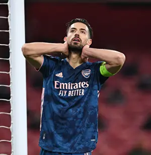 Arsenal's Pablo Mari in UEFA Europa League: Arsenal vs. Rapid Wien (Behind Closed Doors)