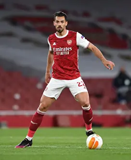 Arsenal V Villarreal 2020-21 Prints: Arsenal's Pablo Mari in UEFA Europa League Semi-Final: Emirates Stadium Showdown Amidst Pandemic Restrictions