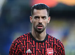Villarreal V Arsenal 2020-21 Prints: Arsenal's Pablo Mari at Villarreal's Empty Estadio de la Ceramica - UEFA Europa League Semi-Final
