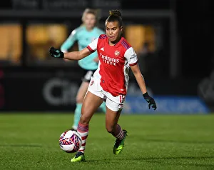 Arsenal Women V Brighton And Hove Albion Women 2021-22 Prints: Arsenal's Parris Takes On Brighton Hove Albion in FA WSL Showdown