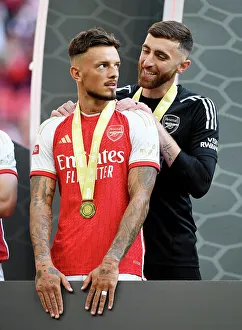 Arsenal's Penalty Heroes: Ben White and Matt Turner Celebrate Community Shield Victory