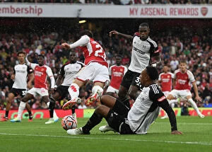 Images Dated 26th August 2023: Arsenal's Penalty Victory: Arsenal FC vs Fulham FC, Premier League 2023-24 - Fabio Vieira Wins