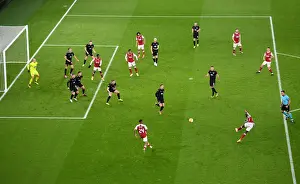 Arsenal's Pepe Fires Shot in Empty Europa League Clash Against Dundalk