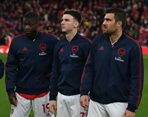 Arsenal's Pepe, Tierney, and Sokratis Prepare for Crystal Palace Clash (2019-20)