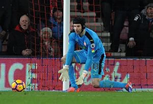 AFC Bournemouth v Arsenal 2016-17 Collection: Arsenal's Petr Cech in Action Against AFC Bournemouth, Premier League 2016-17