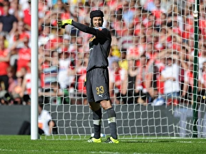 Arsenal's Petr Cech in Action: Arsenal vs. Chelsea - FA Community Shield 2015-16
