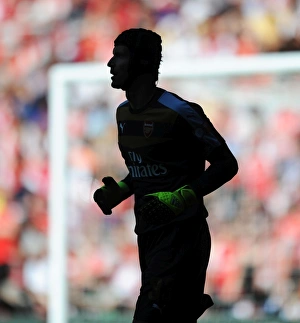 Arsenal's Petr Cech in Action: Arsenal vs. Chelsea - FA Community Shield 2015-16