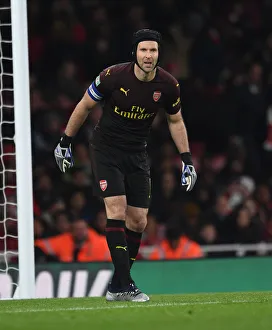 Arsenal V Blackpool Carabao Cup 2018-19 Prints: Arsenal's Petr Cech in Action against Blackpool in Carabao Cup