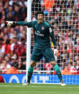 Arsenal V Seville - Emirates Cup 2017-18 Prints: Arsenal's Petr Cech in Action Against Sevilla at the Emirates Cup