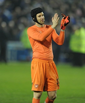 Sheffield Wednesday V Arsenal - Capital One Cup 2015-16 Prints: Arsenal's Petr Cech Celebrates Capital One Cup Victory over Sheffield Wednesday