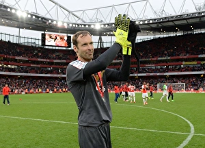 Arsenal's Petr Cech in Deep Thought After Arsenal vs. VfL Wolfsburg - Emirates Cup 2015/16