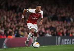 Arsenal V Valencia 2018-19 Prints: Arsenal's Pierre-Emerick Aubameyang in Action during the 2019 Europa League Semi-Final vs Valencia