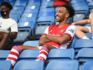Glasgow Rangers V Arsenal 2021-22 Prints: Arsenal's Pierre-Emerick Aubameyang in Action against Rangers in Glasgow Pre-Season Friendly