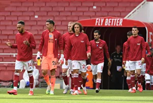 Arsenal's Pierre-Emerick Aubameyang Leads Team Out vs. Watford in Premier League Showdown (Arsenal v Watford 2019-20)