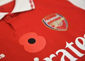 Arsenal's Poppy-Adorned Jerseys: Arsenal vs. Brighton & Hove Albion, Carabao Cup 2022-23
