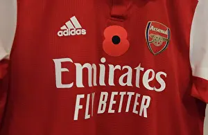 Chelsea V Arsenal 2022-23 Prints: Arsenal's Poppy-Adorned Jerseys in Battle: Chelsea vs. Arsenal, Premier League 2022-23