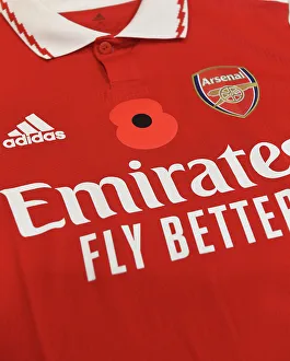 Arsenal's Poppy-Emblazoned Jerseys: Arsenal vs. Brighton & Hove Albion, Carabao Cup 2022-23