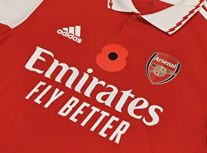 Arsenal's Poppy-Emblazoned Jerseys: Arsenal vs Brighton & Hove Albion, Carabao Cup 2022-23