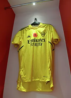 Arsenal's Poppy-Emblazoned Jerseys: Arsenal vs Brighton & Hove Albion, Carabao Cup 2022-23
