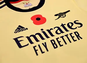 Arsenal's Poppy Shirts in Leicester Away Changing Room - Leicester City vs Arsenal, Premier League 2021-22