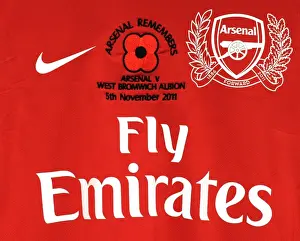 Arsenal's Poppy Shirts: Remembering the Heroes (Arsenal v West Bromwich Albion, 2011-12)