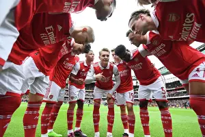 Arsenal's Pre-Match Huddle: Arsenal FC vs Leeds United, Premier League 2022-23
