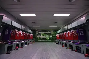 Arsenal's Pre-Match Huddle: Sporting Lisbon v Arsenal, UEFA Europa League 2018-19