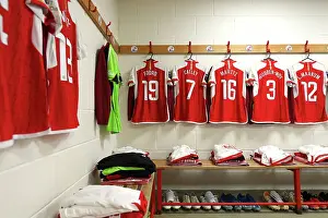 Brighton And Hove Albion V Arsenal 2023-24 Prints: Arsenal's Pre-Match Preparations: Brighton & Hove Albion vs Arsenal FC